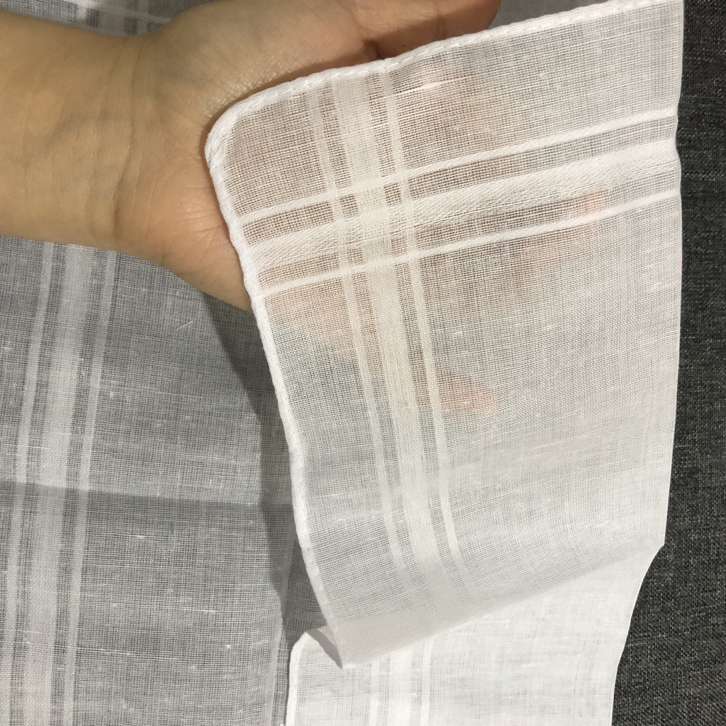 Wholesale polyester white satin handkerchief cheap