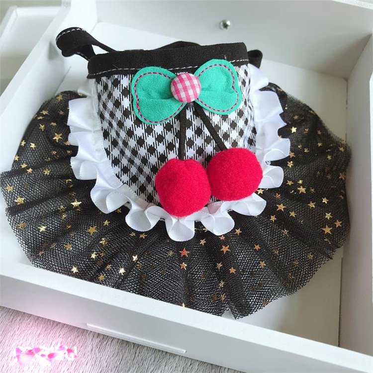 Dog Bandanas Handkerchiefs Scarfs Triangle Bibs Accessories for Small Medium Puppies Pets Cute Pink Lace Dog Bandanas