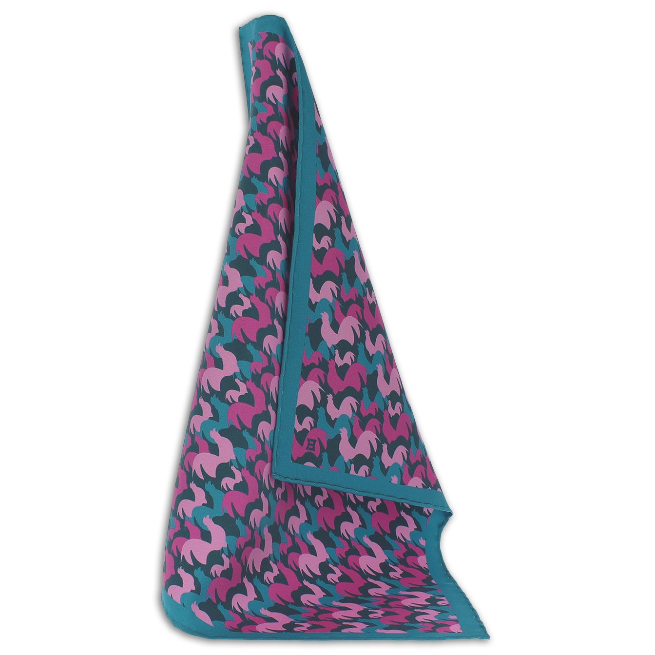 Elegant Silk Pocket Square From Italy Light Blue - 100% Silk Twill Weave 33cm - Perfect for Discerning Gentlemen