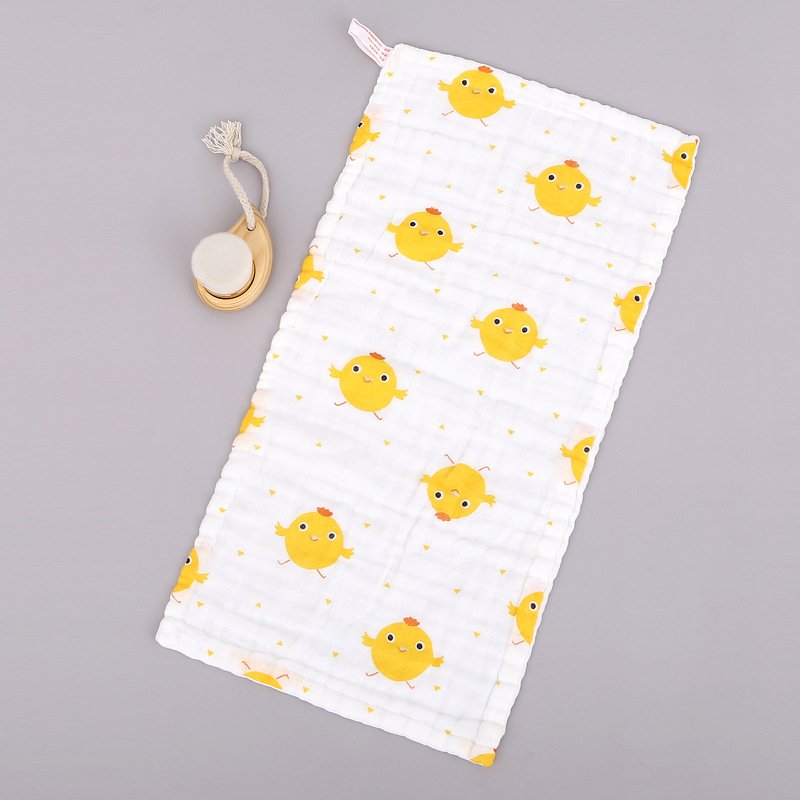 Newborn 100% cotton 6 layers gauze muslin face infant wash cloth kids handkerchief teething saliva baby face towel