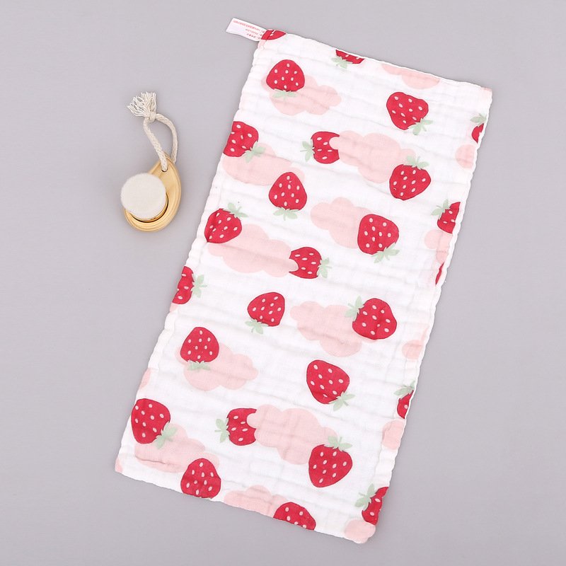 Newborn 100% cotton 6 layers gauze muslin face infant wash cloth kids handkerchief teething saliva baby face towel