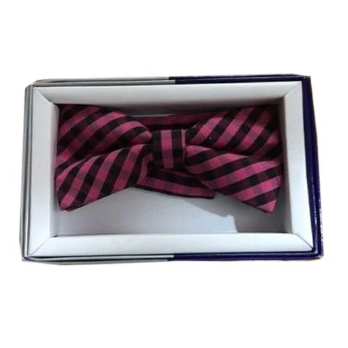 Best Price Men's Plaid Bow Tie Silk Cotton Polyester Fabric Necktie with Box Plain Style Printed Pole Print Necktie for Men