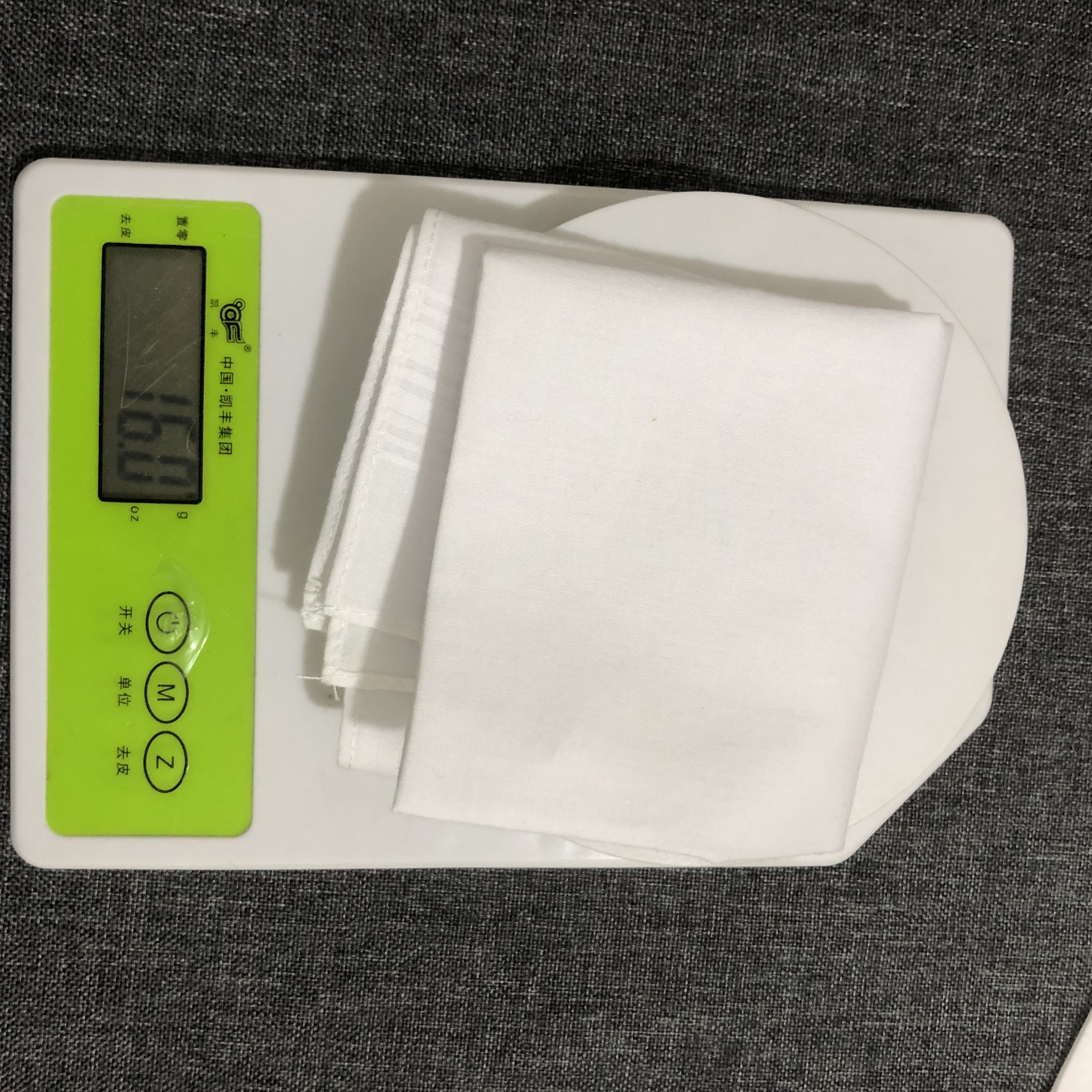 High quality soft cotton fabric white satin handkerchief wholesale