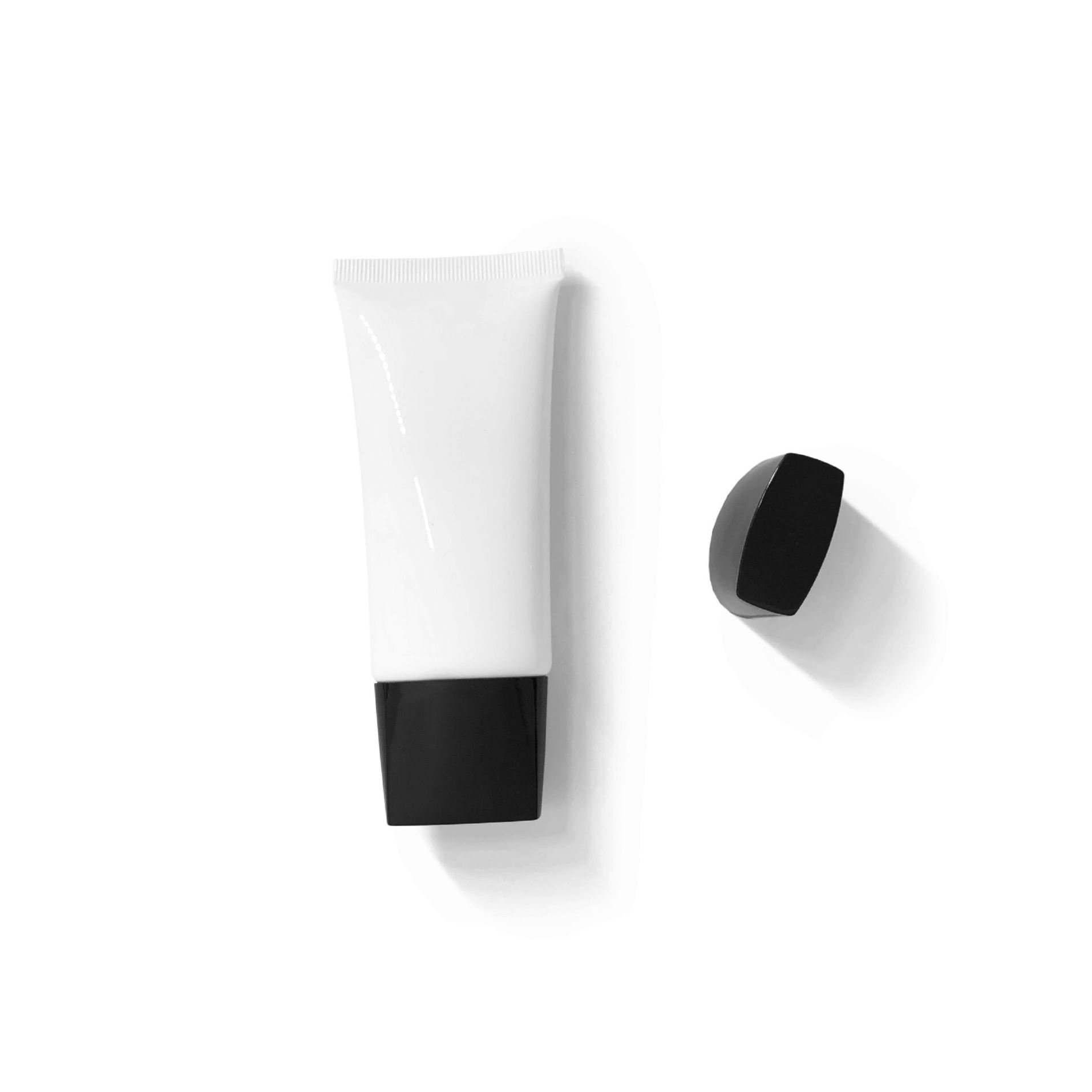 FTS 50g White Oval Flat Hose 50ml Foundation Bottle BB Cream Sunscreen Hose