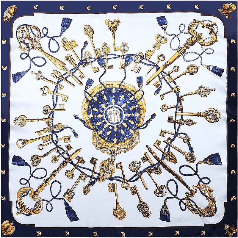 GLS079 2023 Wholesale Printed New Fashion hijabs muslim women Ladies Silk Satin Square Head Scarves custom print handkerchief