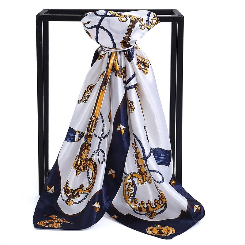 GLS079 2023 Wholesale Printed New Fashion hijabs muslim women Ladies Silk Satin Square Head Scarves custom print handkerchief