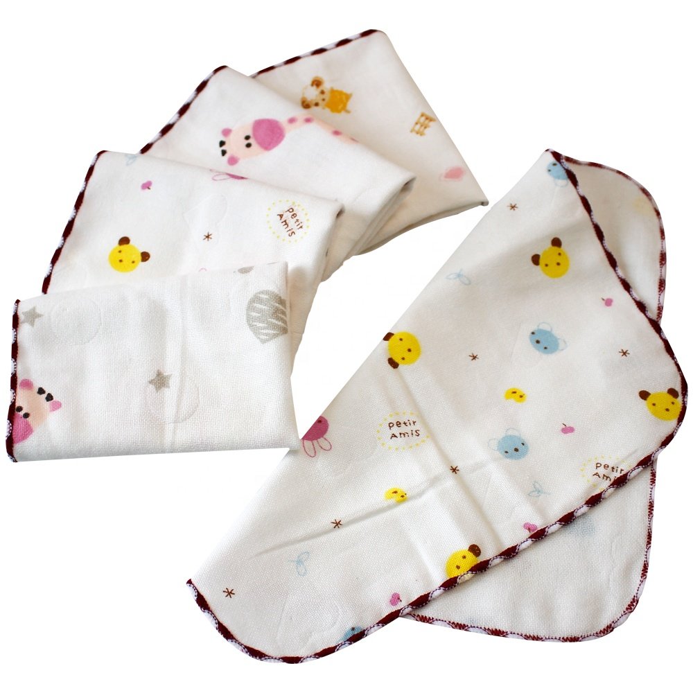 100 cotton organic washcloth 100% cotton softest kids towel baby bath towel baby bath handkerchiefs cotton