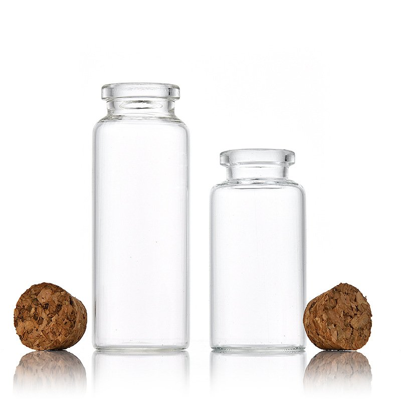 Width 30mm Mini Bottles With Cork Lids Wishing Message Glass Bottles Vials Pudding Glass Jar With cork glass bottle stopper