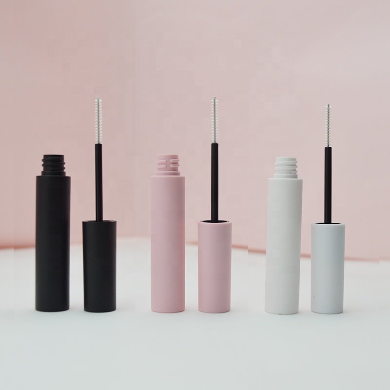 Wholesale 3ML10ML Cosmetic Matte Pink Empty Plastic Mascara Bottle Wholesale Cosmetic Eyelash Essence Tube Container with Brush