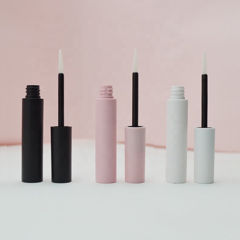 Wholesale 3ML10ML Cosmetic Matte Pink Empty Plastic Mascara Bottle Wholesale Cosmetic Eyelash Essence Tube Container with Brush