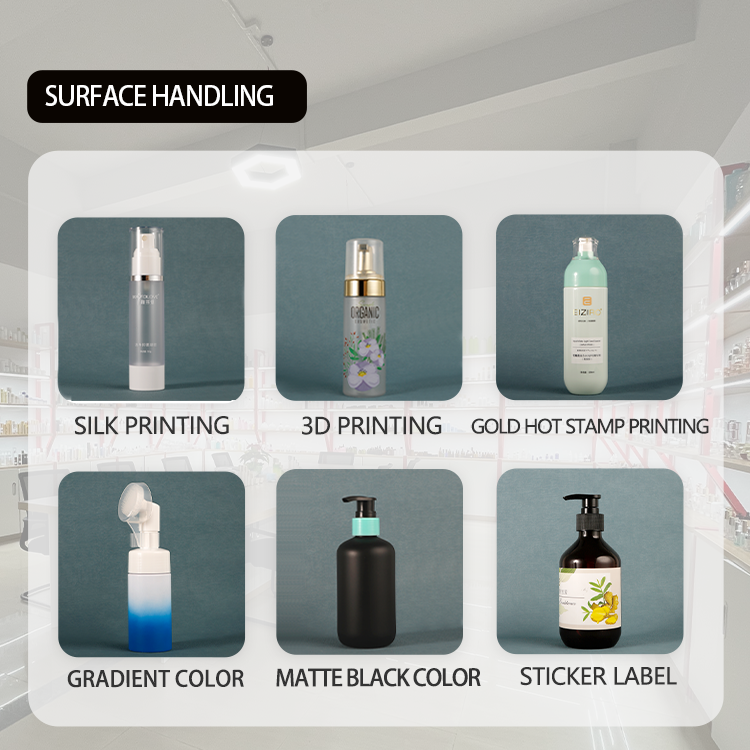 Fuyun In stock 30ml wholesale green glass lotion pump bottle