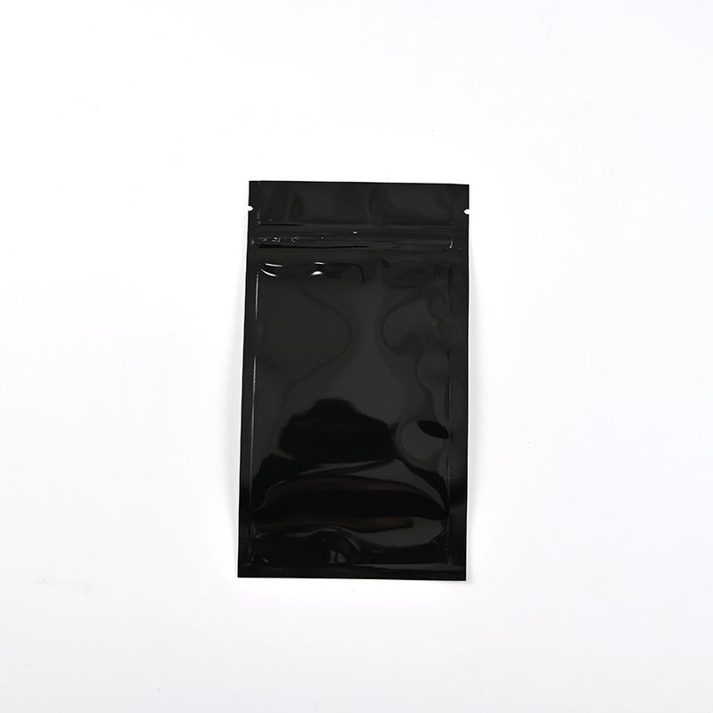 Custom Black Translucent Plastic Reusable Compostable Mylar Seal Packaging Zipper Bag with Logo for Cable and Jewelry