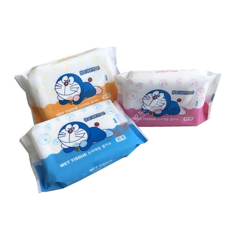 Full automatic 3 phase baby wet tissue production line non-woven wet wipes making machine