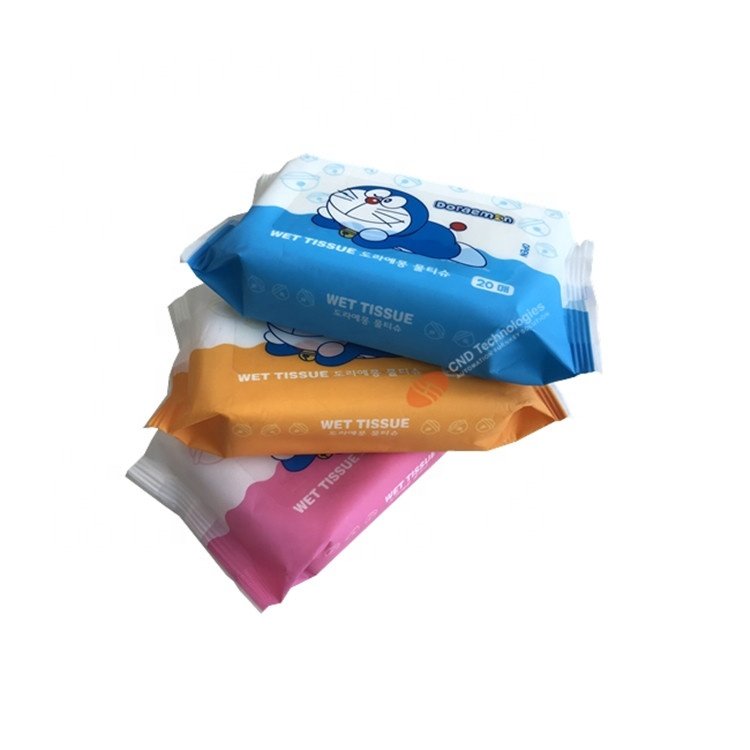 Full automatic 3 phase baby wet tissue production line non-woven wet wipes making machine