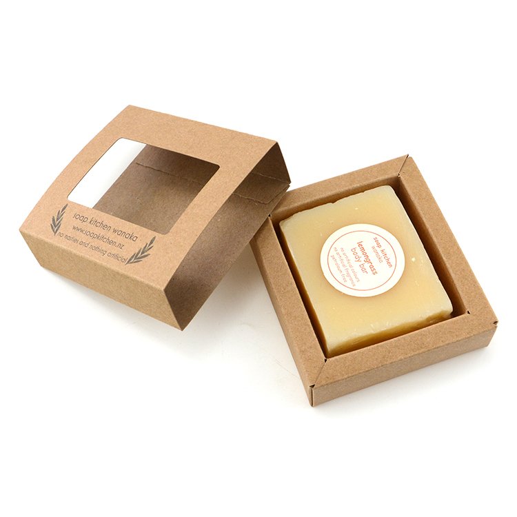Wholesale Customized Rectangle Kraft Soap Small Stash Shipping Drawer Folding Packaging Gift Box