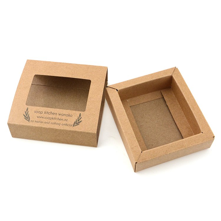 Wholesale Customized Rectangle Kraft Soap Small Stash Shipping Drawer Folding Packaging Gift Box