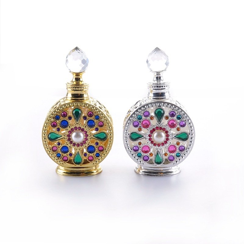 Wholesale12ml arabic products Vintage fancy luxury dubai perfume essential oil bottle attar glass perfume bottle