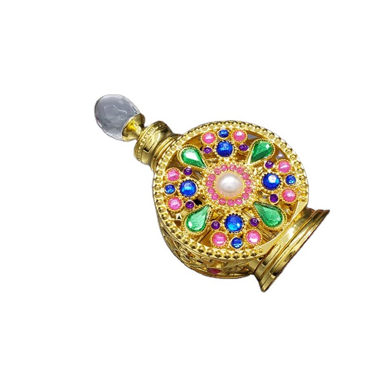 Wholesale12ml arabic products Vintage fancy luxury dubai perfume essential oil bottle attar glass perfume bottle