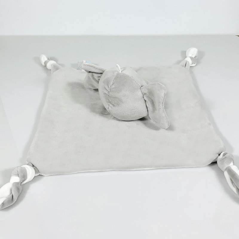 XRH Baby Animal Bunny Towel Baby Snuggle Toy Newborn Handkerchief Saliva Towel Comfort Baby Towel Rattles Toys