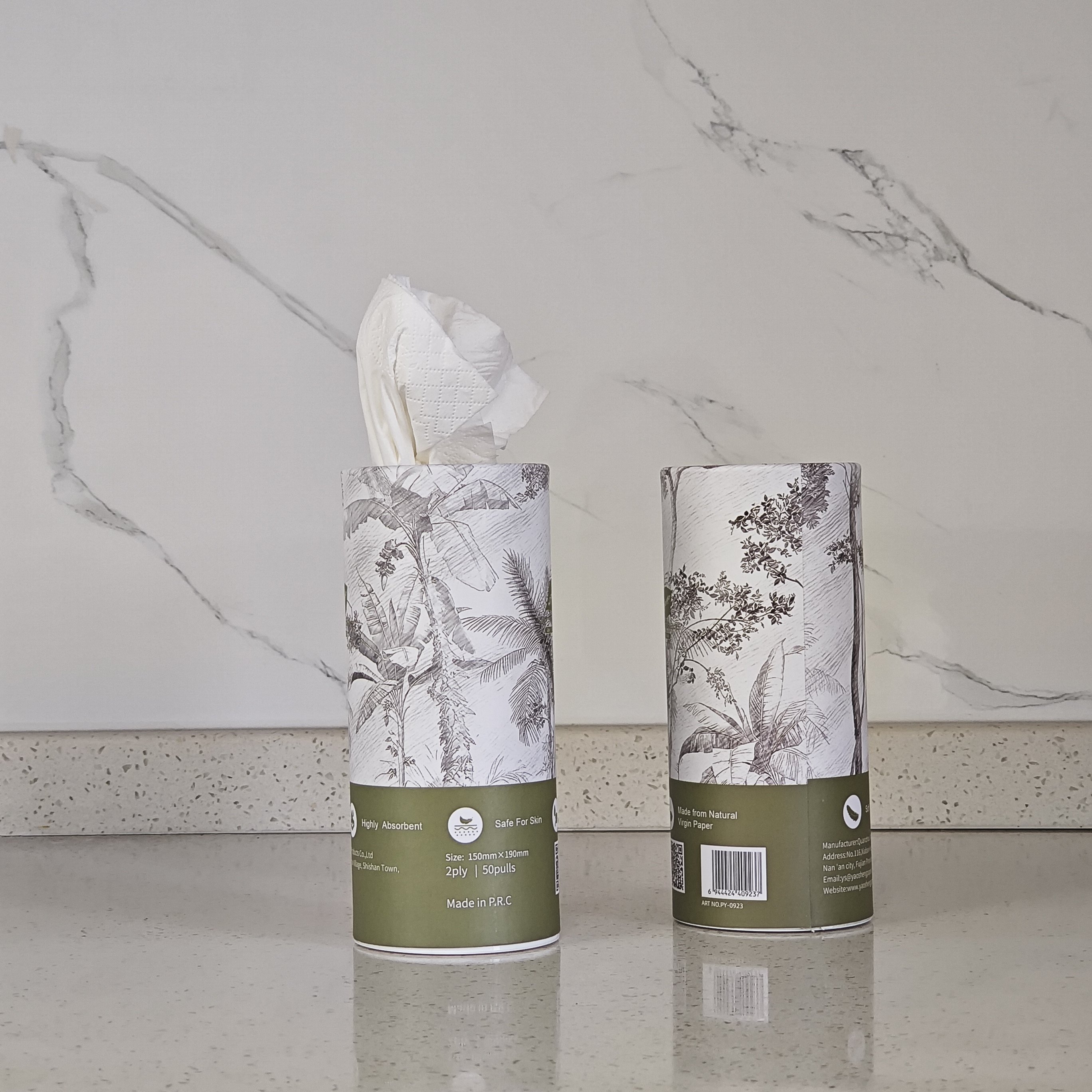Wholesalers High Quality 2Ply 3Ply 4Ply Virgin Wood Pulp Paper Box Cylinder Round Tube Car Facial Tissue Customization