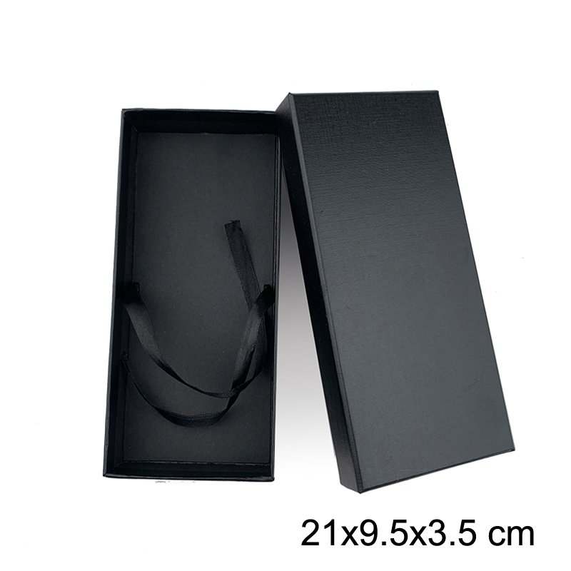 Custom Designs Beautiful Gift Boxes Neck Ties Socks Handkerchief Cufflinks Box for Men Accessories Birthday Gift Packing Box