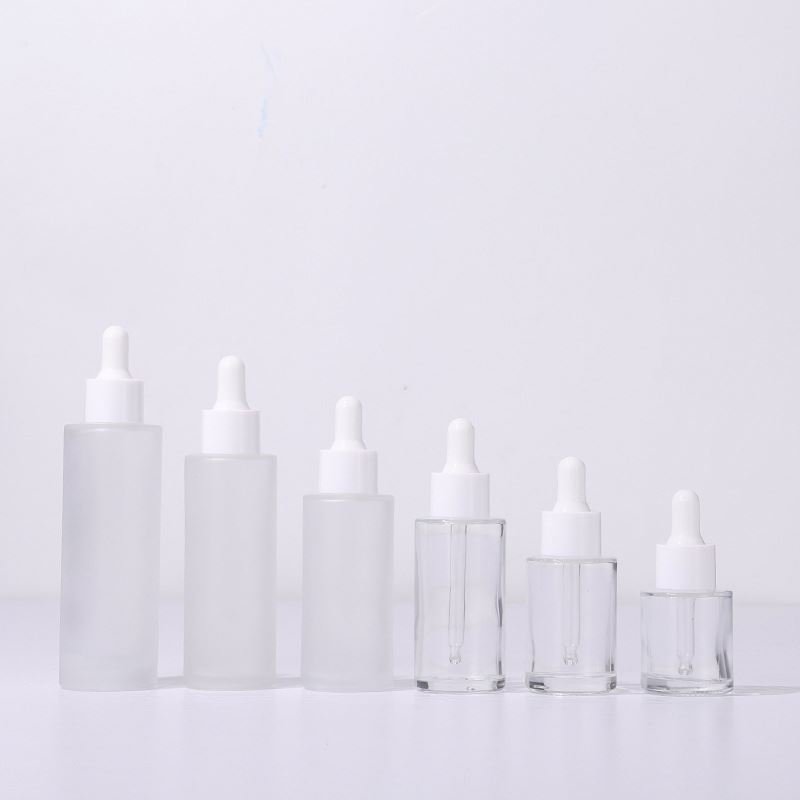 30ml Flat Shoulder Glass Dropper Bottle 30 Ml Frosted Glass Essential Oil Bottle