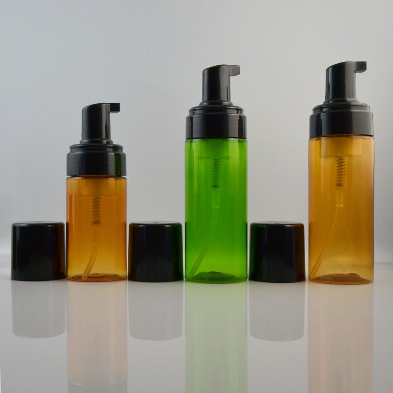 100ml 120ml 150ml 200ml amber white black Foam Pump Dispenser Bottle Packaging for Facial Cleanser