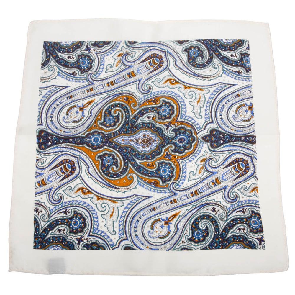 2024 Hot Selling Fashion Custom Printed Pocket Square Low Price High Quality 100% Silk Men's Handkerchief Custom Logo
