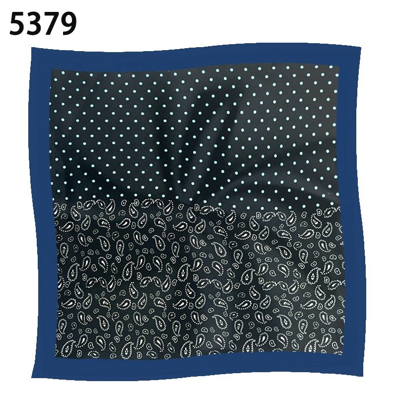 Factory directly wholesale square bottom pocket ready to ship 100 polyester paisley microfiber handkerchief
