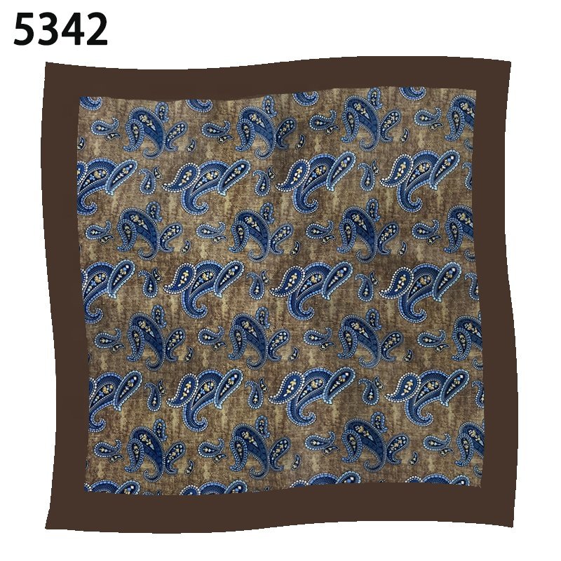 Factory directly wholesale square bottom pocket ready to ship 100 polyester paisley microfiber handkerchief