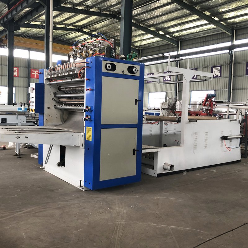 6 Lines Large Output V Folding Paper Tissue Paper Making Machine Production Line with Cutter Knife
