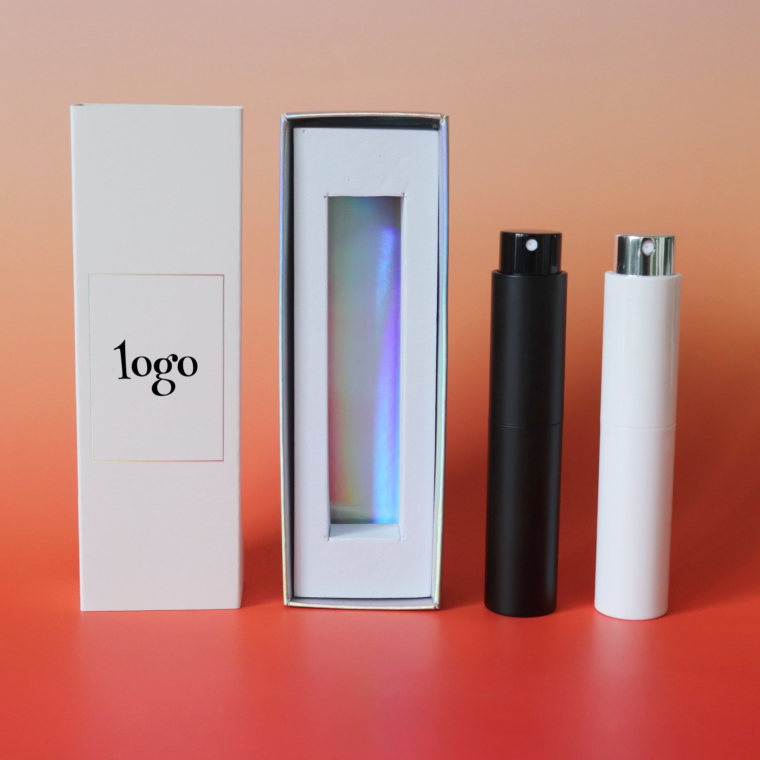 Luxury Mini Pocket Size 10ml Perfume Bottle twister Round Portable Travel 10ml Refillable Glass Spray Bottle with custom logo
