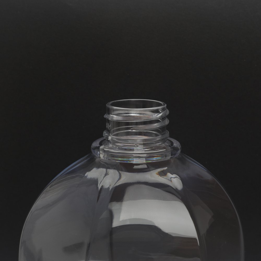 Empty Cosmetic Packaging Transparent Acrylic Irregular Shape Plastic Bottle 30ml 300ml 500ml Pet Plastic Pump Lotion