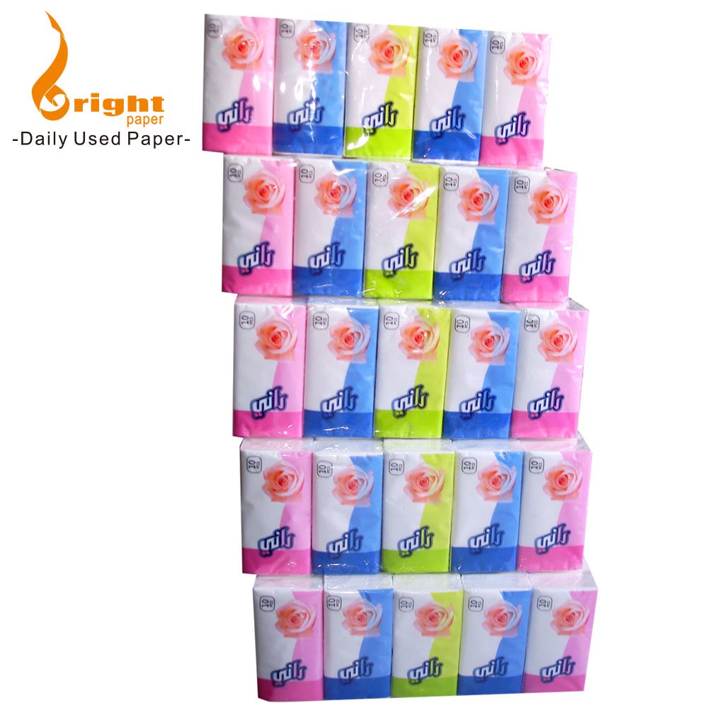 New products customized standard bulk facial handkerchief pocket tissue paper