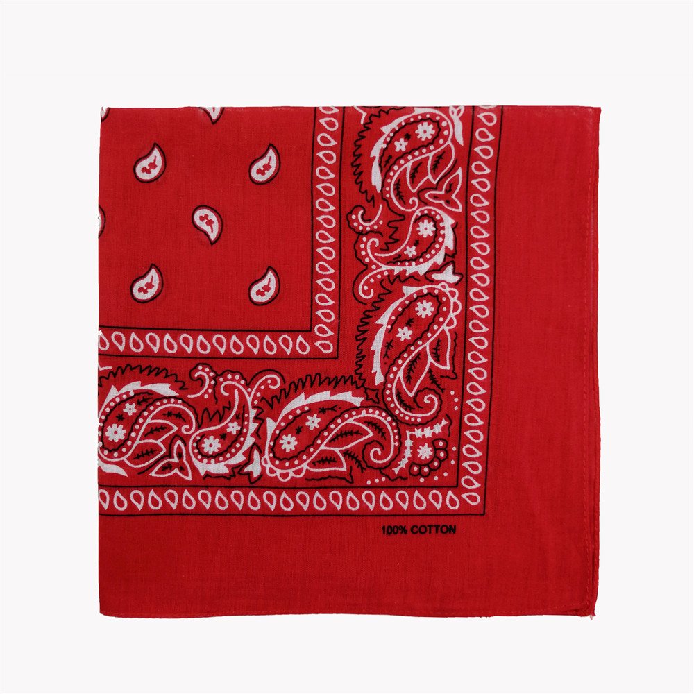 Wholesale soft multipurpose square handkerchiefs customized rpet recycled cotton fabric bandana fabric handkerchief
