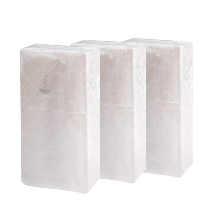 Custom Eco-friendly Travel Pocket Facial Tissue Paper Natural No Fragrance Handkerchief