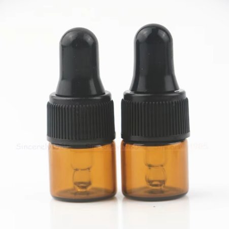 Mini Amber Glass Dropper Bottles 1ml/2ml/3ml/5ml Refillable Empty Essential Oil Bottles for Massage Pipette Bottle