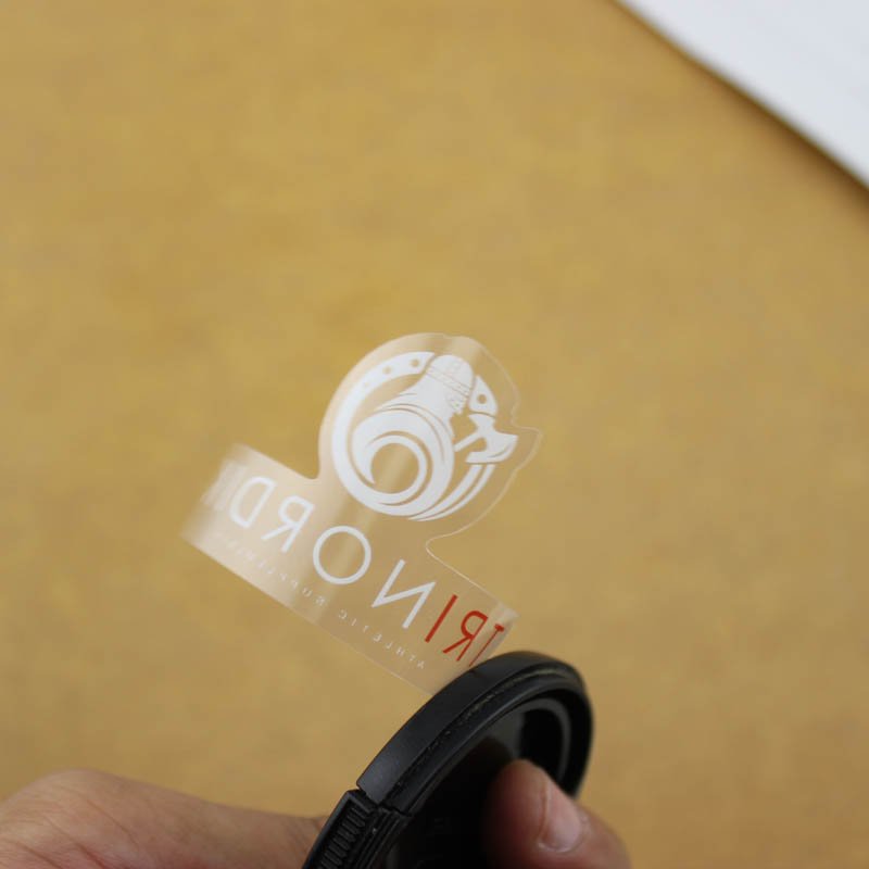 Transparent Lens Anti Static Removable Sticker, glasses label Printing Logo Nail Polish Bottle transparent Stickers Labels