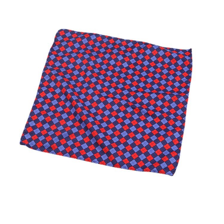 Uniform Red square 30cm printed spun men's business handkerchief gentleman shirt suit pocket towel