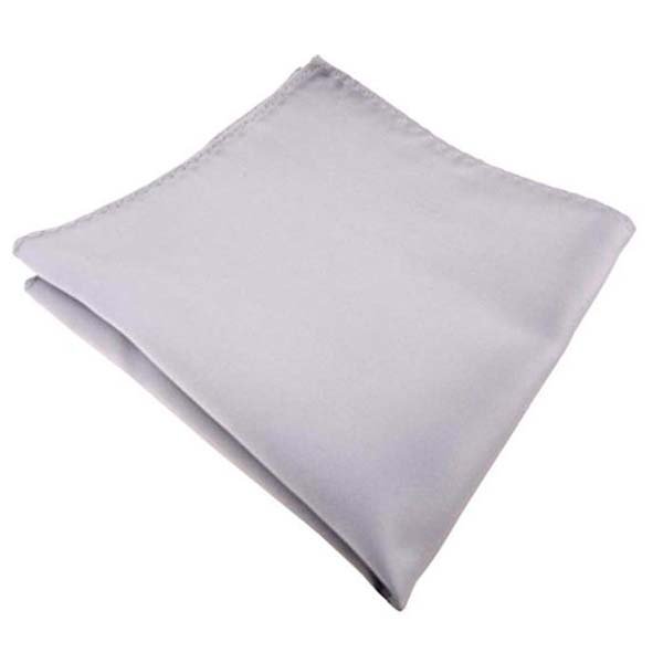 Custom 100% Silk Satin Pocket Square Handkerchief Cheap Mens Solid Colors-White Red Black Fashionable Print Adults Gift