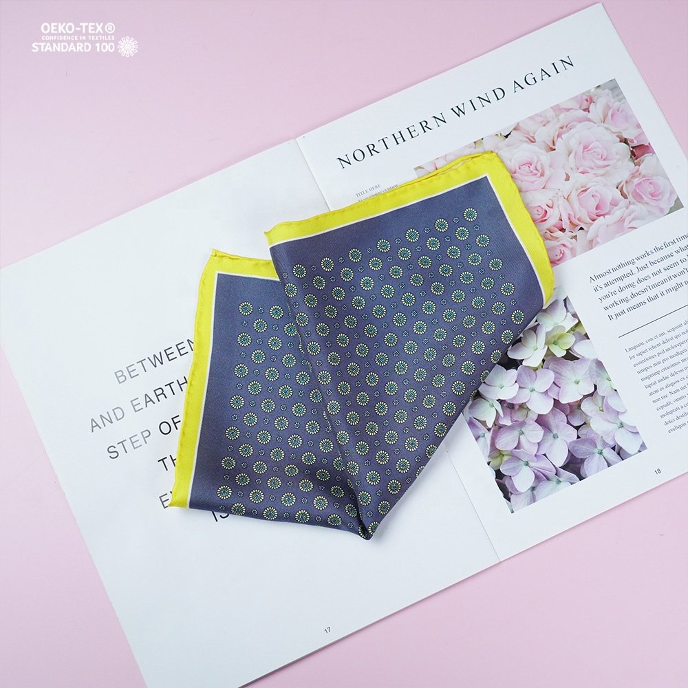 30CM*30CM Men's Suit Handkerchief 100% Mulberry Silk Pocket Square Scarves
