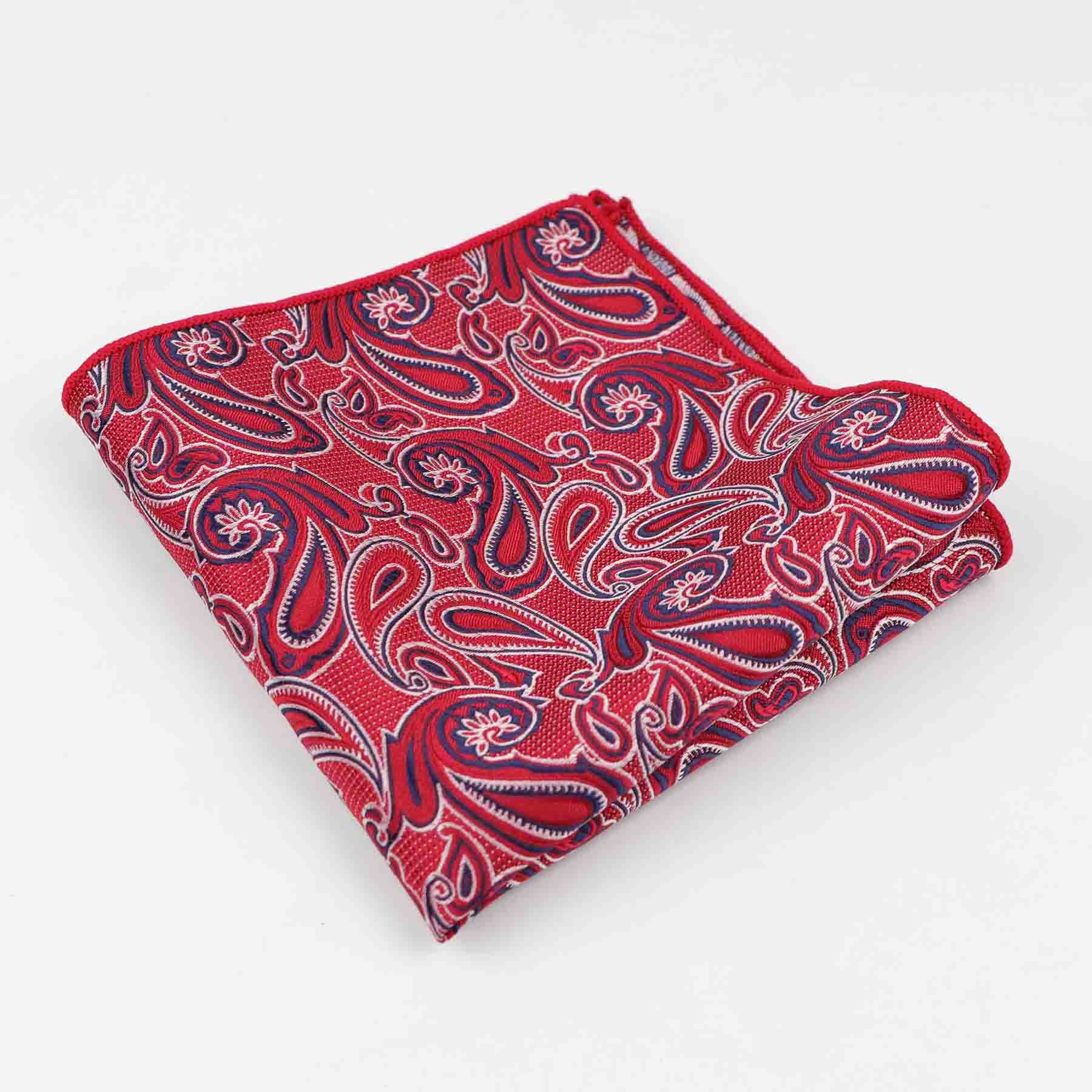 Paisley Handkerchief Polyester Scarves Vintage Fabric Of Business Suit Hankies Men's Pocket Square Handkerchiefs 26*26cm