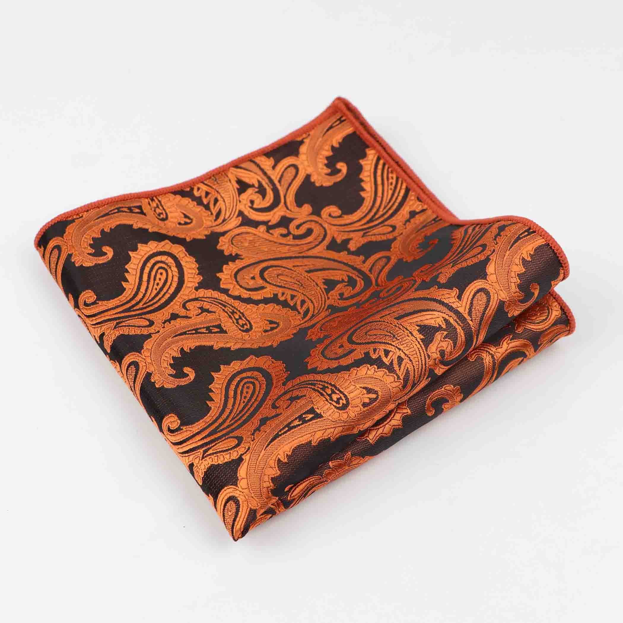Paisley Handkerchief Polyester Scarves Vintage Fabric Of Business Suit Hankies Men's Pocket Square Handkerchiefs 26*26cm