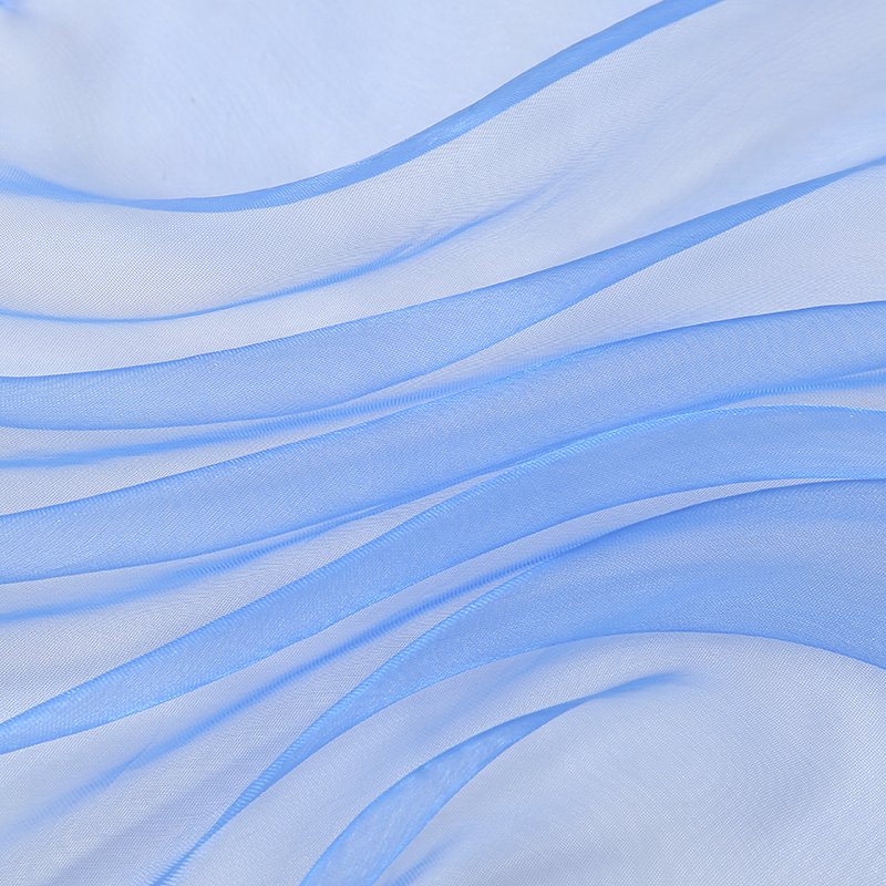 Cheap 60*60cm Bandana Handkerchief Summer Solid Color Turban Square Organza Scarf For Woman