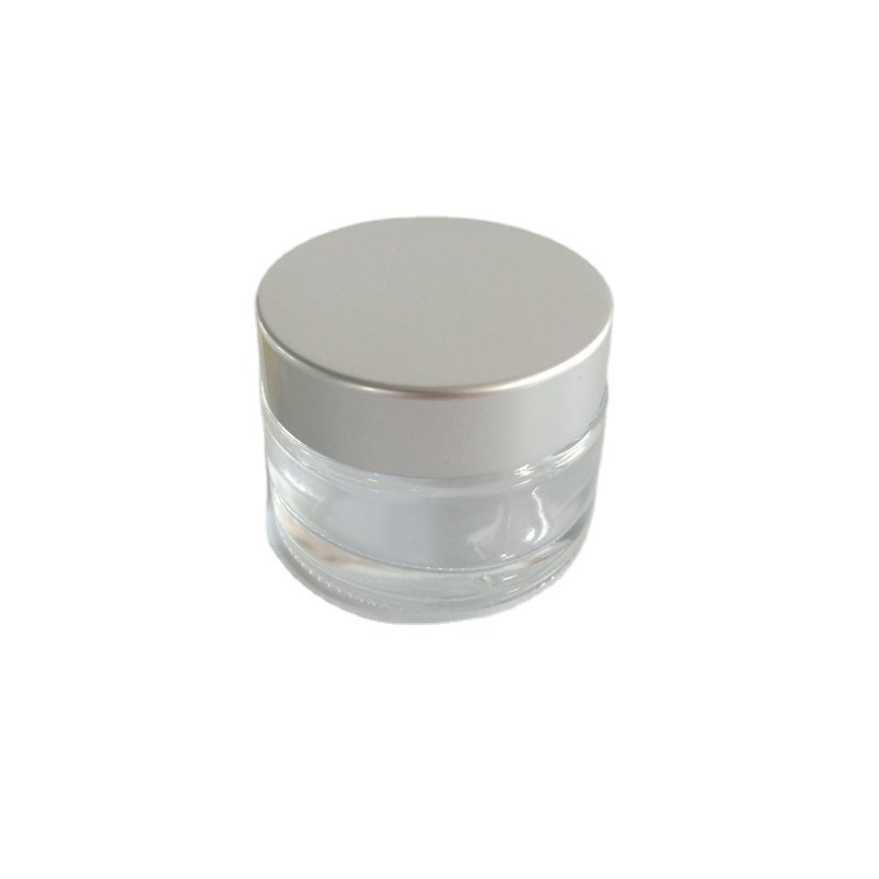 15ml 0.5oz Amber Green blue Glass Jar With Aluminium Cap Custom Printed Cream Glass Cosmetic Jars
