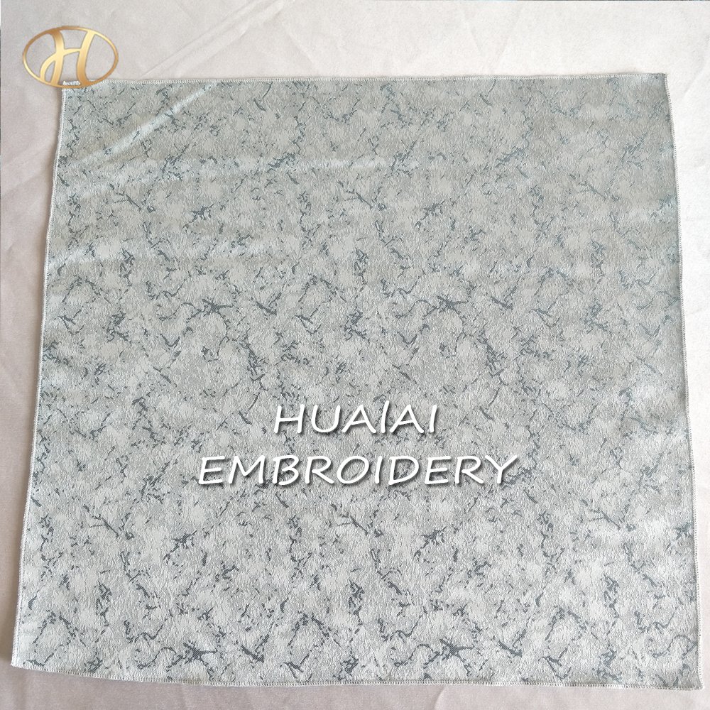 HNAP020 -Wholesale Light Blue Jacquard Cloth Dinner Table Napkins fabric With Logo For Wedding Events handkerchief