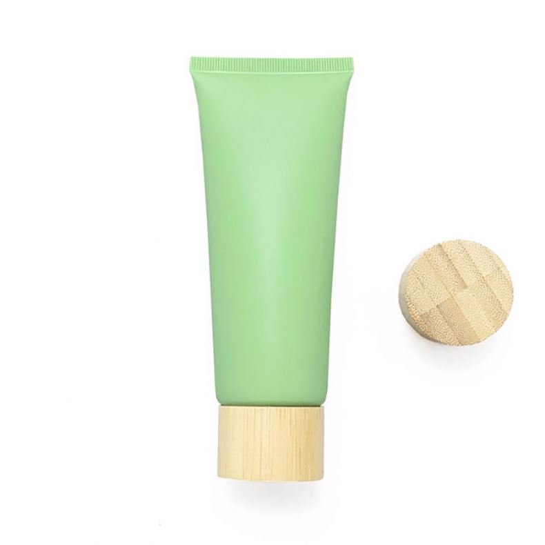Hot Sale White Empty Plastic Tube 120g Plastic Squeeze Tube 80g 100g Plastic Tubes With Bamboo Lid