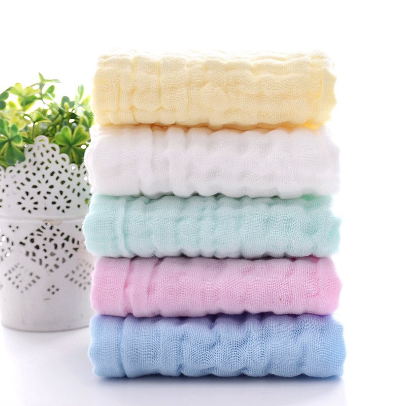 super 6 Layer Muslin Cotton Terry Baby Bath Towel Hand Towels Newborn Face Towel Gauze Washcloth Handkerchief