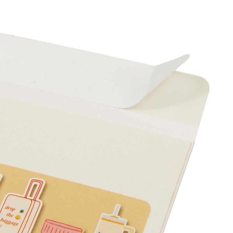 Custom brand envelope design sticker pack with window for packaging envelope packaging box