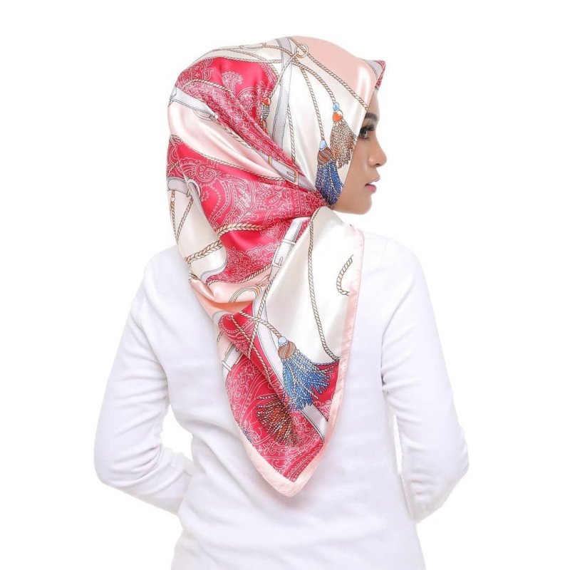 HZW-22043 Wholesale Print Wrap Handkerchief Bandana Neck Tie Scarves Shawls Women Small Square Satin Scarf-90*90cm